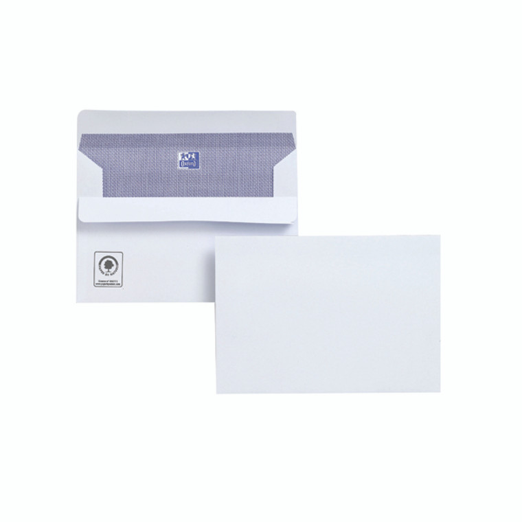 JDF23470 Plus Fabric C6 Envelope Wallet Self Seal 120gsm White Pack 500 F23470