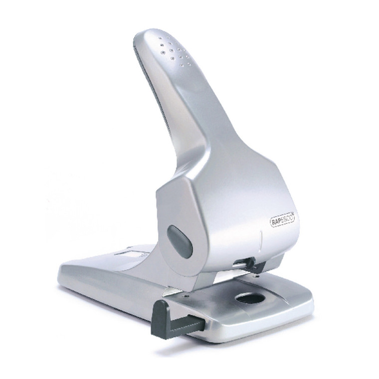 HT12660 Rapesco Zero-65 Heavy Duty Hole Punch Silver Capacity 65 sheets 80gsm paper 0732