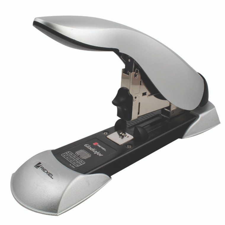 RX10623 Rexel Gladiator Heavy Duty Stapler Silver Black 2100591