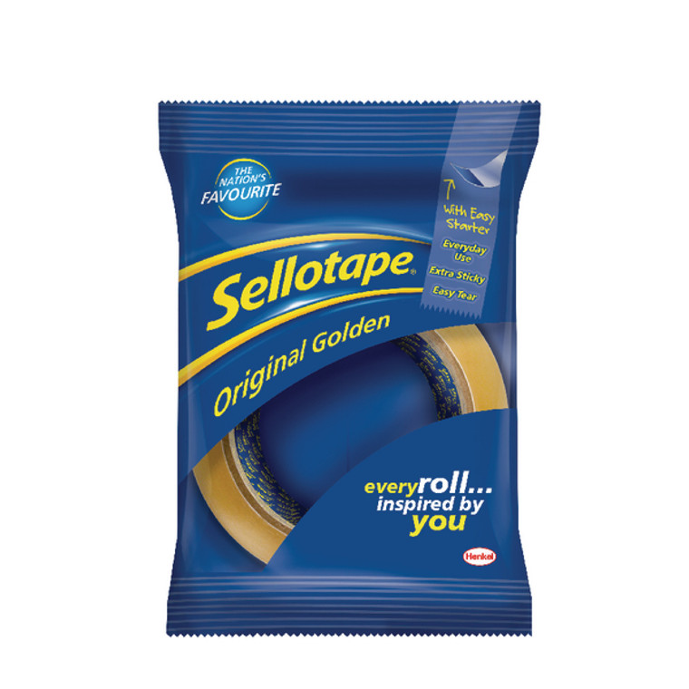 SE04999 Sellotape Original Golden Tape 48mmx66m Pack 6 1443304