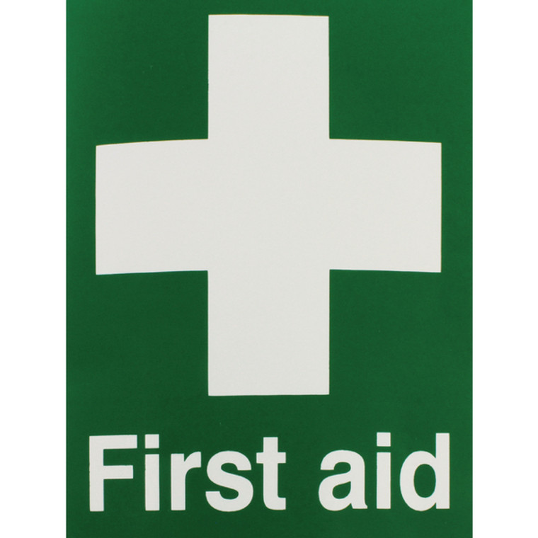 SR71218 Safety Sign First Aid 150x110mm Self-Adhesive EO4X S