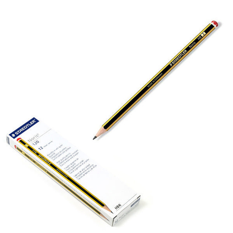 ST10982 Staedtler Noris 120 HB Pencil Super-bonded lead avoid breakages Pack 12 120-HB