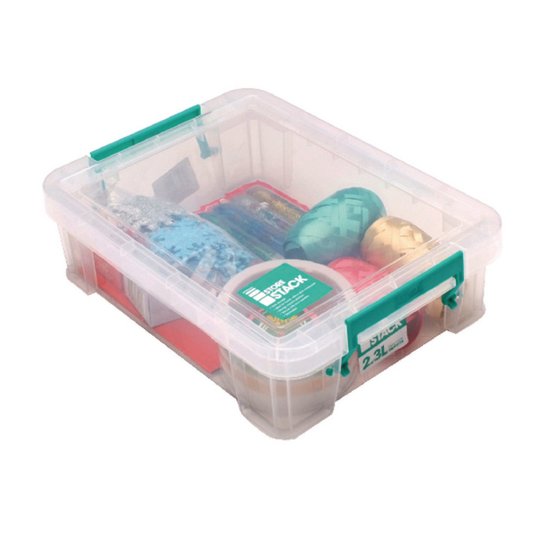 RB90119 StoreStack 2 3 Litre Storage Box W260xD190xH70mm Clear RB90119