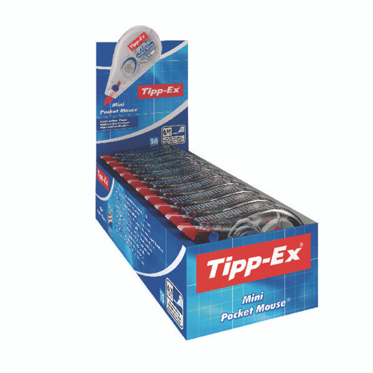 TX89209 Tipp-Ex Mini Pocket Mouse Correction Roller Pack 10 812878