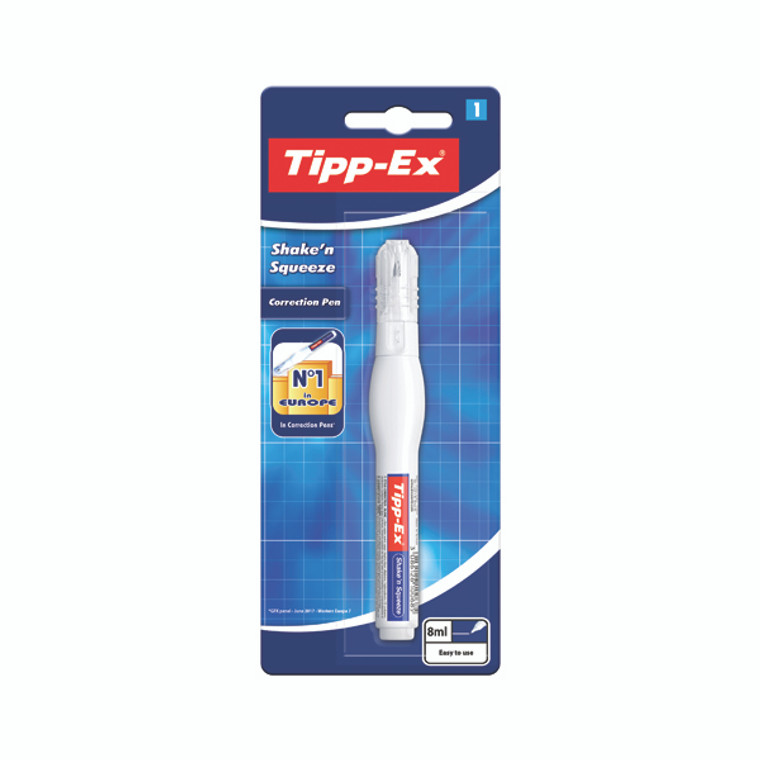 TX10068 Tipp-Ex Shake n Squeeze Correction Pen 8ml Pack 10 802422