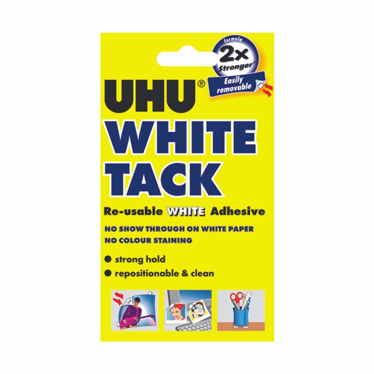 ED42196 UHU White Tack 62g Pack 12 42196