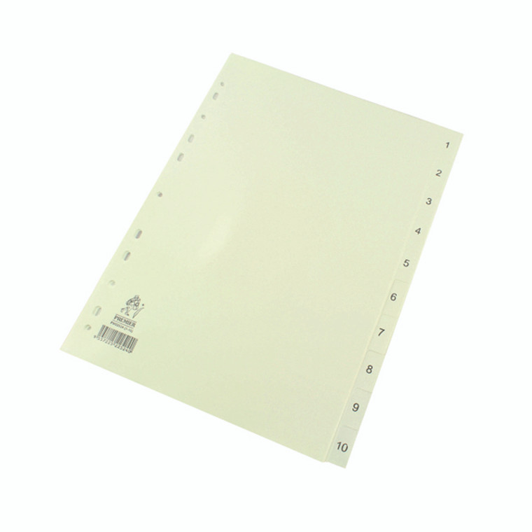 WX01353 A4 White 1-10 Polypropylene Index WX01353