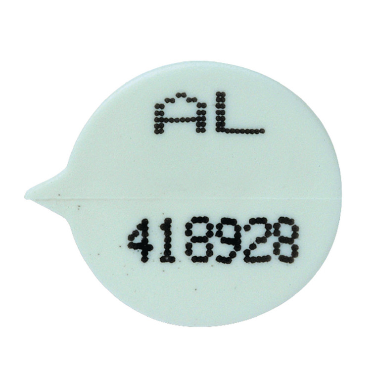 VP99798 GoSecure Security Seals Numbered Round White Pack 500 WSealNO