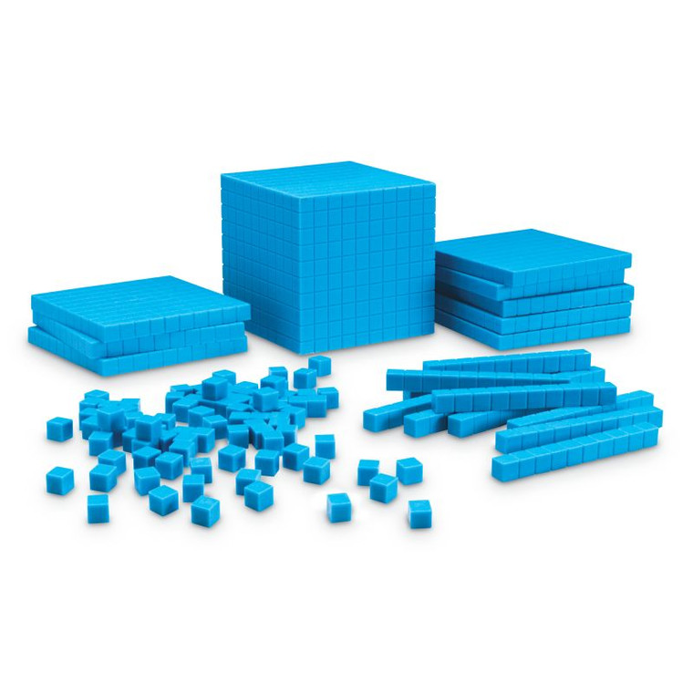 LER0930 Learning Resources Grooved Plastic Base Ten Starter Set