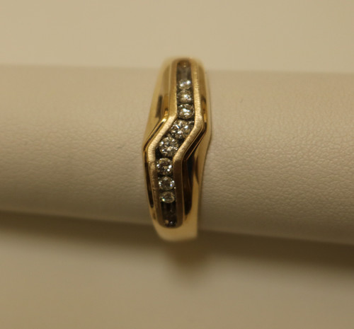 8 Small Diamond Ring Gold Ring