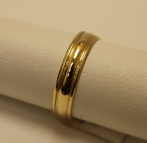 Milligrain Gold Band