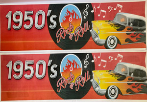 1950s RocknRoll paper signs 1950s RocknRoll paper signs