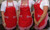 Girls Red/white aprons