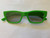 Plastic glasses green