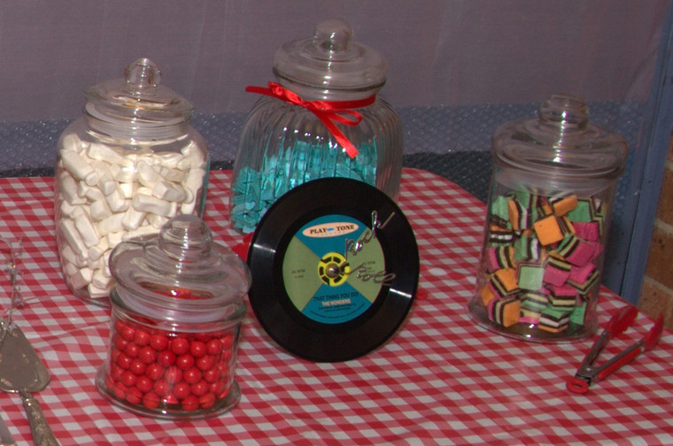 Glass Lolly Jars