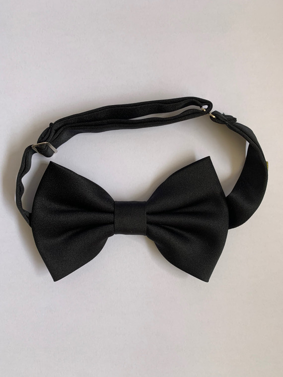 Mens Black Bow Tie silk