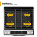 Whirlpool® Cuisinière au gaz avec technologie Frozen BakeTM - 5 pi cu WEG515S0LS