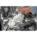 Lave-vaisselle affleurant aux armoires en noir avec 3ᵉ panier - 44 dba Whirlpool® WDT550SAPW