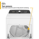 Whirlpool® Sécheuse au gaz à chargement vertical avec capteur d’humidité - 7 pi cu WGD5010LW