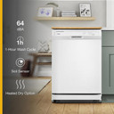 Whirlpool® Lave-vaisselle robuste avec programme de lavage en une heure WDP370PAHW