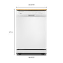 Whirlpool® Lave-vaisselle robuste avec programme de lavage en une heure WDP370PAHW