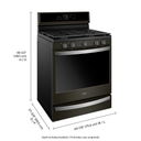 Cuisinière au gaz intelligente avec grilles ez-2-lifttm - 5.8 pi cu Whirlpool® WFG975H0HV