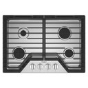 Whirlpool® Table de cuisson au gaz avec grilles en fonte à charnière EZ-2-Lift™, 30 po WCGK5030PS