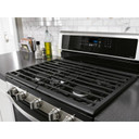 Whirlpool® Cuisinière au gaz à four double avec brûleur ovale central - 6 pi cu WGG745S0FS