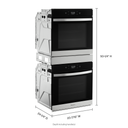 Four mural double à convection véritable - 24 po - 5.8 pi cu Whirlpool® WOD52ES4MZ