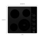Whirlpool® Table de cuisson électrique compacte en vitrocéramique - 24 po WCE55US4HB