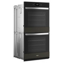Whirlpool® Four mural double intelligent avec friture à air de 10 pi cu WOED7030PV