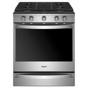 Whirlpool® Cuisinière au gaz intelligente à commandes frontales avec grilles en fonte à charnière EZ-2-LiftTM - 5.8 pi cu WEG750H0HZ
