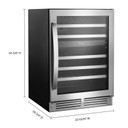 Whirlpool® Cellier sous le comptoir avec 46 bouteilles - 24 po WUW55X24HS Whirlpool® Cellier sous le comptoir avec 46 bouteilles - 24 po WUW55X24HS