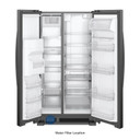 Whirlpool® Réfrigérateur côte à côte - 36 po - 25 pi cu WRS325SDHB