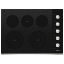 Whirlpool® Table de cuisson électrique en vitrocéramique avec deux éléments radiants doubles - 30 po WCE77US0HS