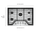 Table de cuisson au gaz avec grilles en fonte ez-2-lifttm - 30 po Whirlpool® WCG77US0HS