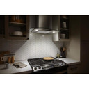 Whirlpool® Hotte de cuisinière murale incurvée en verre - 30 po WVW51UC0LS