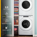 Whirlpool® Laveuse à chargement frontal à profondeur de comptoir avec commandes intuitives - 5.0 pi cu C.E.I. WFW560CHW
