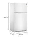 Maytag® Réfrigérateur à congélateur supérieur avec fonction PowerCold® - 33 po - 21 pi cu MRT311FFFH