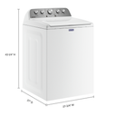 Laveuse à chargement vertical avec fonction extra power - 5.2 pi cu cei Maytag® MVW5035MW