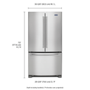 Réfrigérateur à portes françaises et profondeur de comptoir, 36 po, 20 pi cu Maytag® MFC2062FEZ