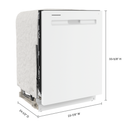 Lave-vaisselle à panier de troisième niveau et filtration à puissance double Maytag® MDB8959SKW