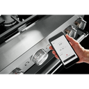 Cuisinière commerciale intelligente bicombustible KitchenAid®, 6 brûleurs, 36 po KFDC506JBK