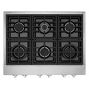 Table de cuisson commerciale au gaz KitchenAid®, 6 brûleurs, 36 po KCGC506JSS
