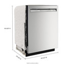Kitchenaid® Lave-vaisselle à fini PrintShieldTM avec troisiéme panier 360° Max Jets™ - 44 dBA KDFM404KPS