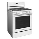 Kitchenaid® Cuisinière au gaz à convection avec 5 brûleurs - 30 po KFGG500EWH