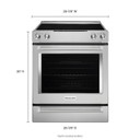 Kitchenaid® Cuisinière électrique à commandes frontales à convection avec 5 éléments - 30 po YKSEB900ESS Kitchenaid® Cuisinière électrique à commandes frontales à convection avec 5 éléments - 30 po YKSEB900ESS