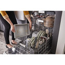 Kitchenaid® Lave-vaisselle à troisième panier 360° Max Jets™ avec système de séchage activé par ventilateur ProDry™ - 44 dBA KDTM604KPS