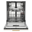 Kitchenaid® Lave-vaisselle à deux paniers prêt pour le panneau de recouvrement affleurant avec système de séchage à porte entrouverte - 44 dBA KDTF324PPA