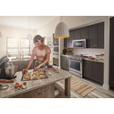 Kitchenaid® Cuisinière au gaz, à convection, commandes frontales, 5 brûleurs, 30 po KSGB900ESS